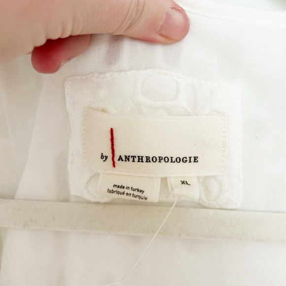 Anthropologie Maeve Somerset Eyelet Maxi Dress in Ivory - Picture 6 of 6